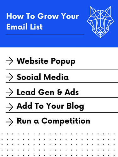 How To Grow Your Email List Outline