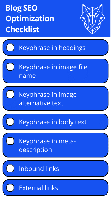 Blogging For SEO Checklist