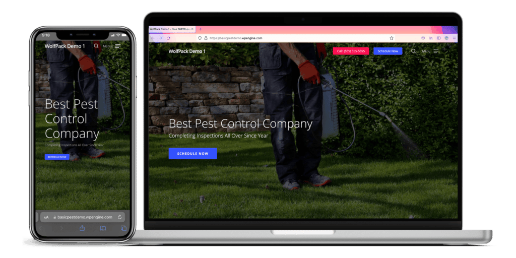 Pest Control Web Design Services | WolfPack
