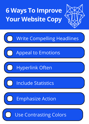 ways to improve your website copy outline