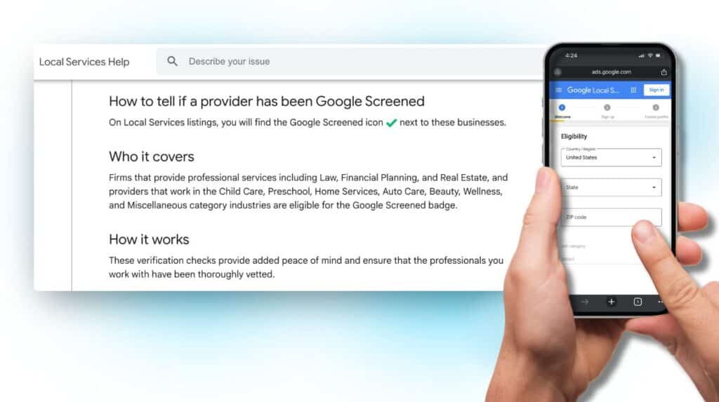 how to get google screened