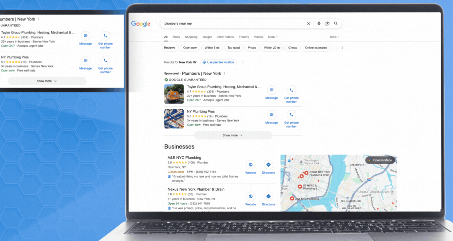 Google's local service ads