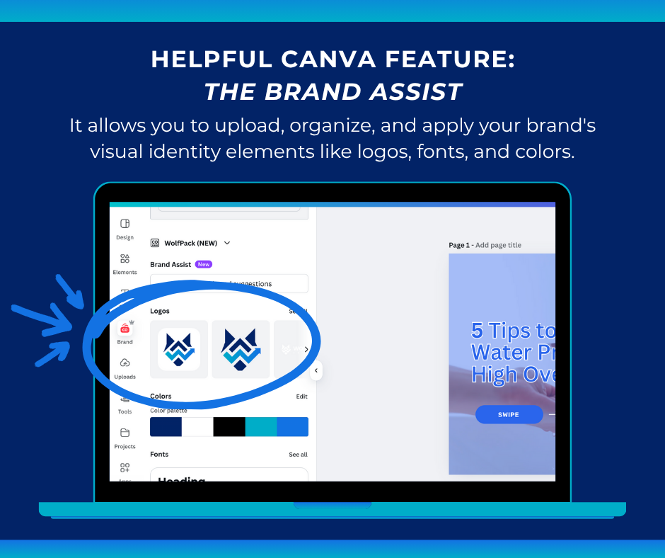 Helpful Canva content creation tool