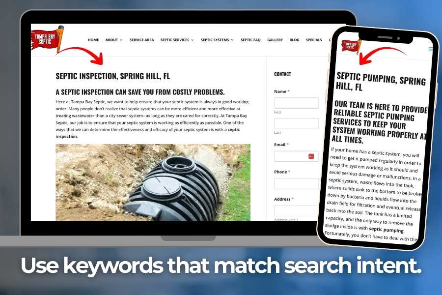 Use keywords that match what people are searching for