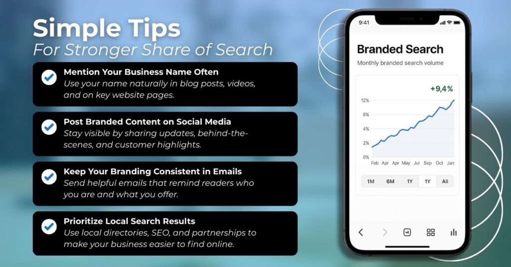 simple tips to build share of search for a local business