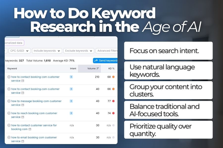 Keyword research tips for SEO in the age of AI search