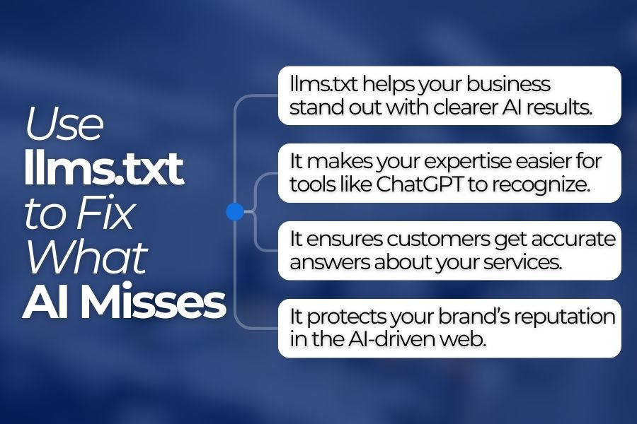 Use llms.txt to fix what AI misses