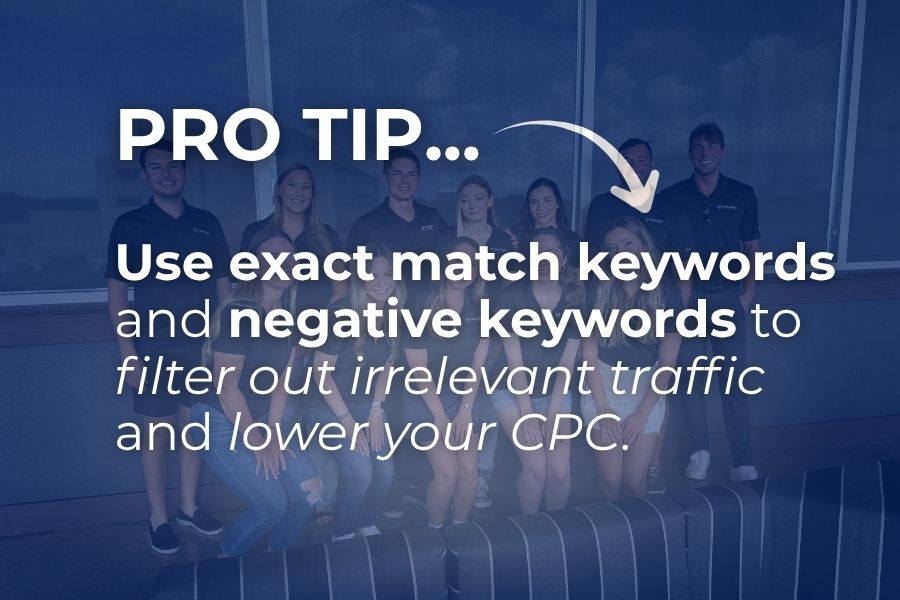 Quick tip about reducing ad costs using smarter keyword targeting in Google and Bing Ads.
