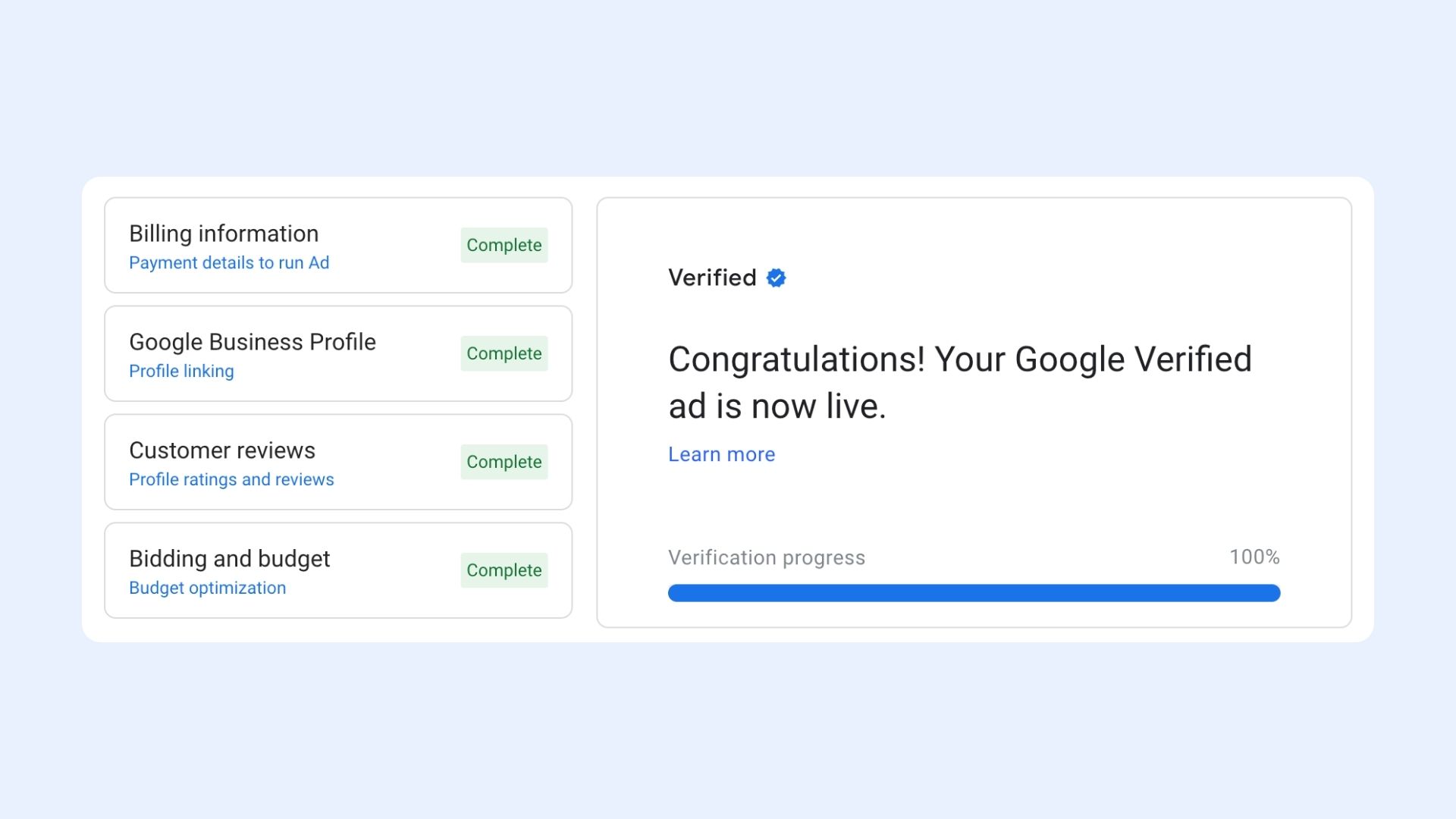 Google Local Service Ad Verification Steps