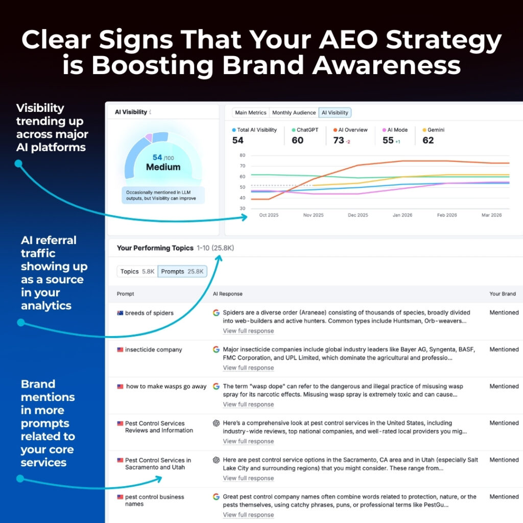 how to know if the AEO strategy you create is working