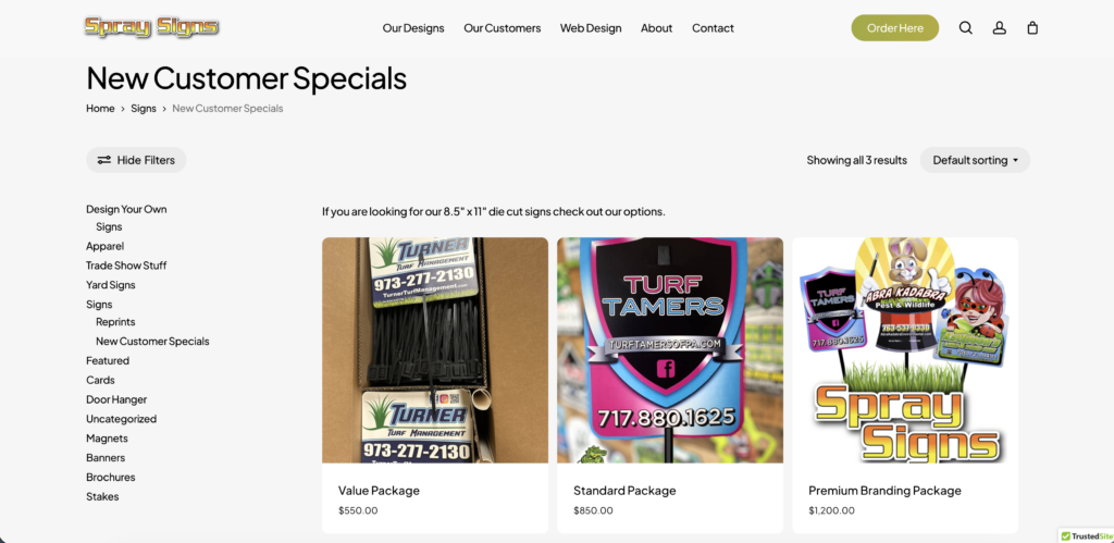 E-Commerce Web Design