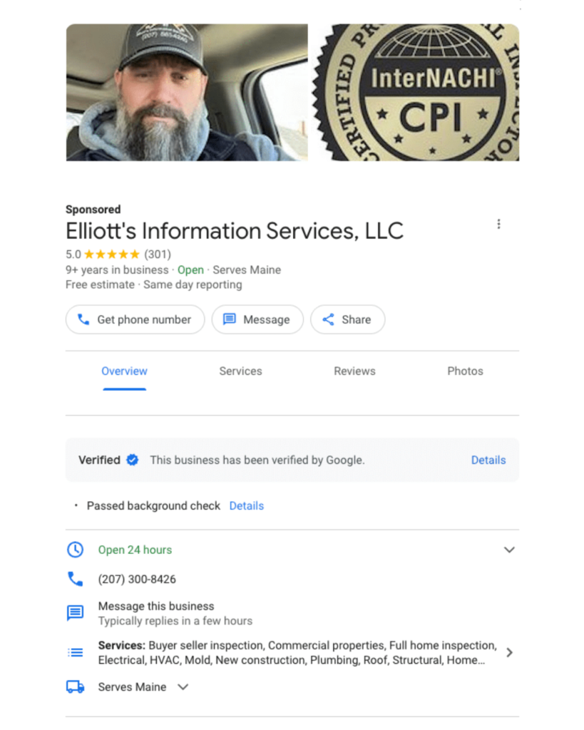 GLSA Example - Home Inspection
