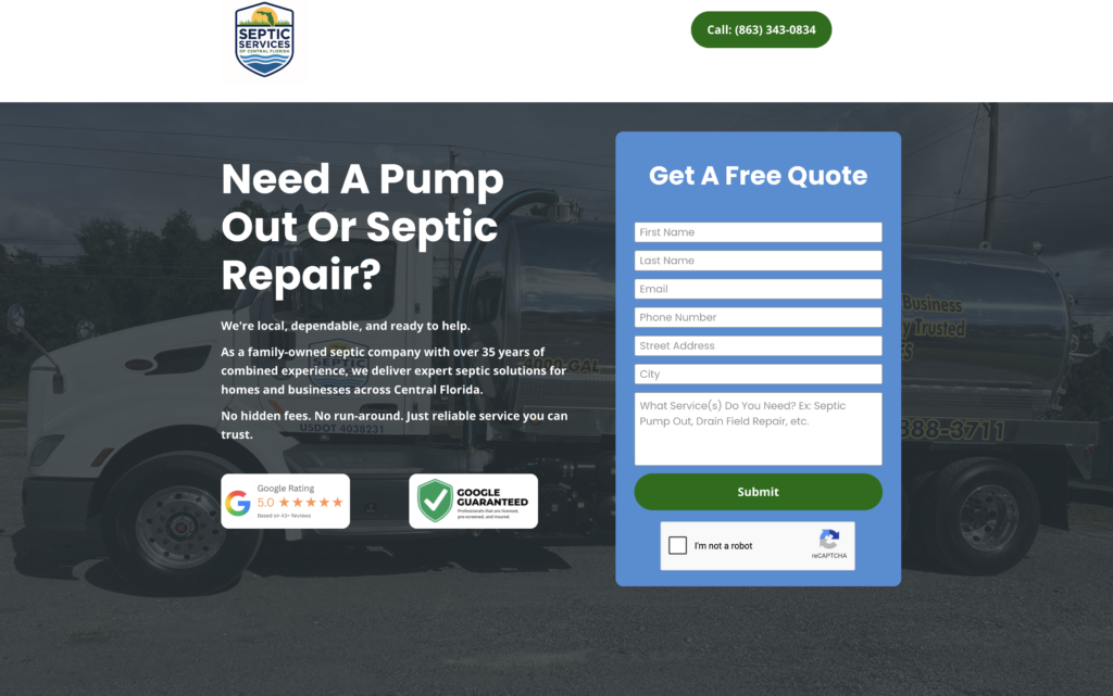 High Converting Meta Ad Landing Page Example