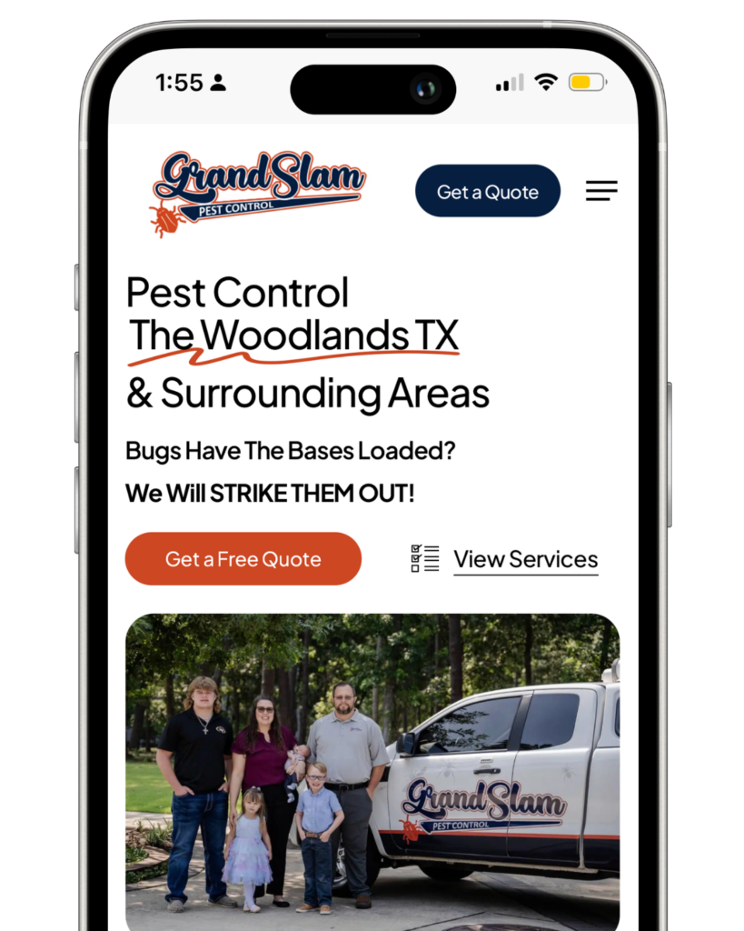 Mobile Friendly Pest Control WordPress Website