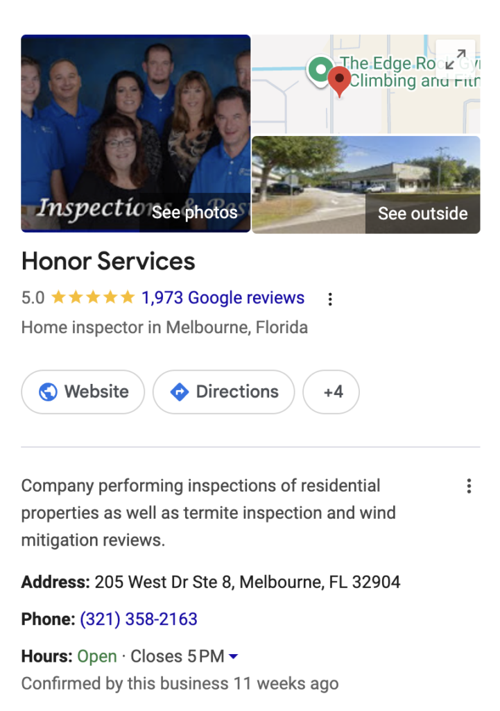Google Business Profile with Strong Review Reputation