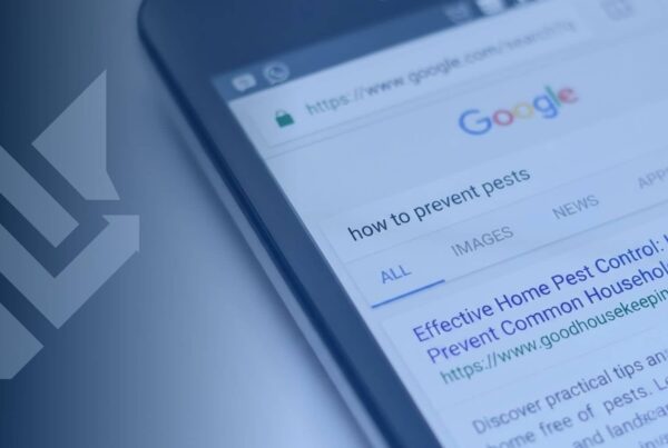Google organic search results on a smartphone for the query "how to prevent pests"