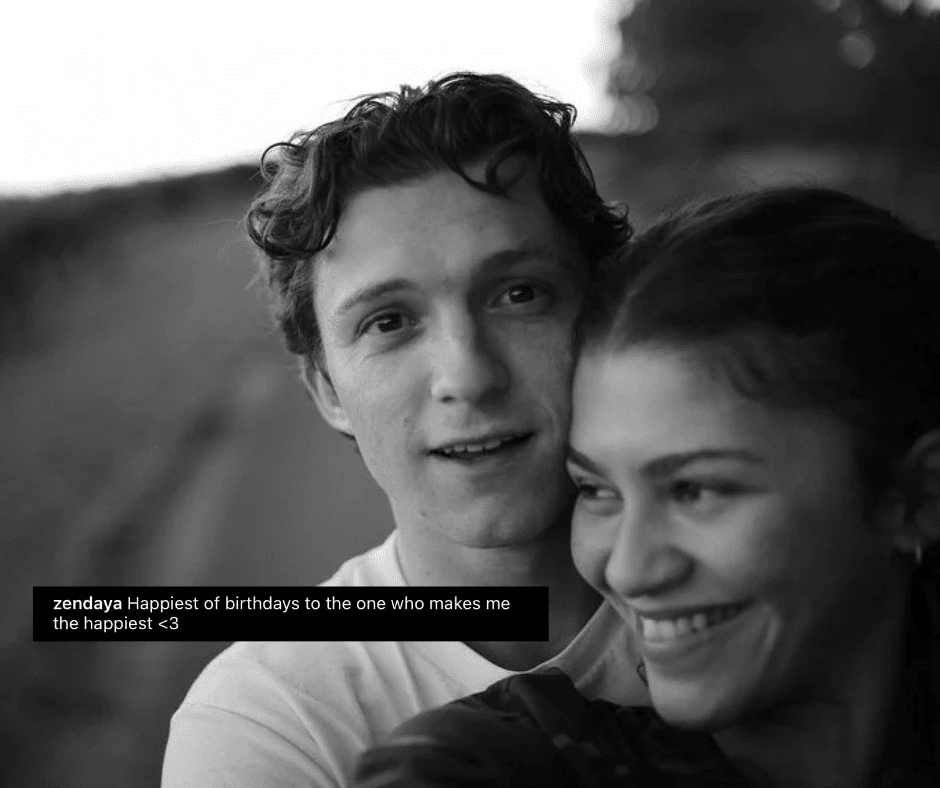 Zendaya’s Birthday Post by Tom Holland