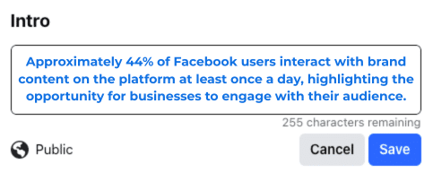 Why Facebook Bios for Businesses Matter