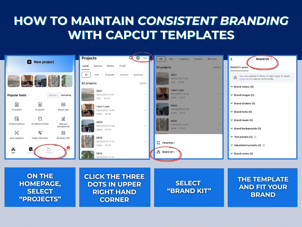 how to maintain consistent branding with CapCut templates