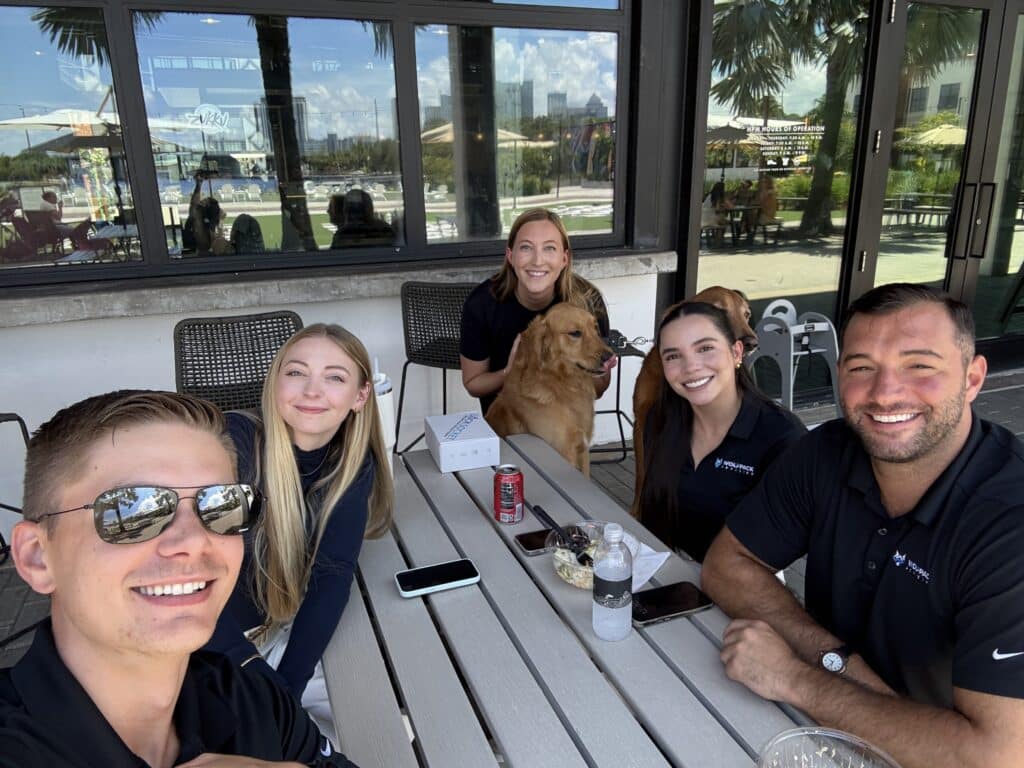 The WolfPack team on a group outing