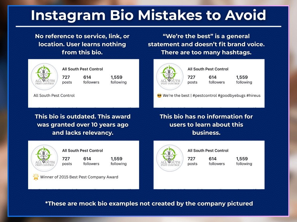 instagram bio ideas and mistakes to avoid