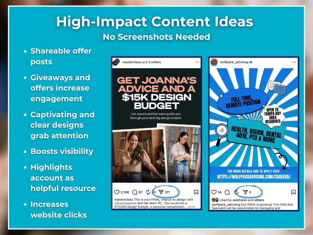 high impact content ideas