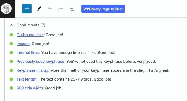 Check if you've added enough internal links in Yoast SEO