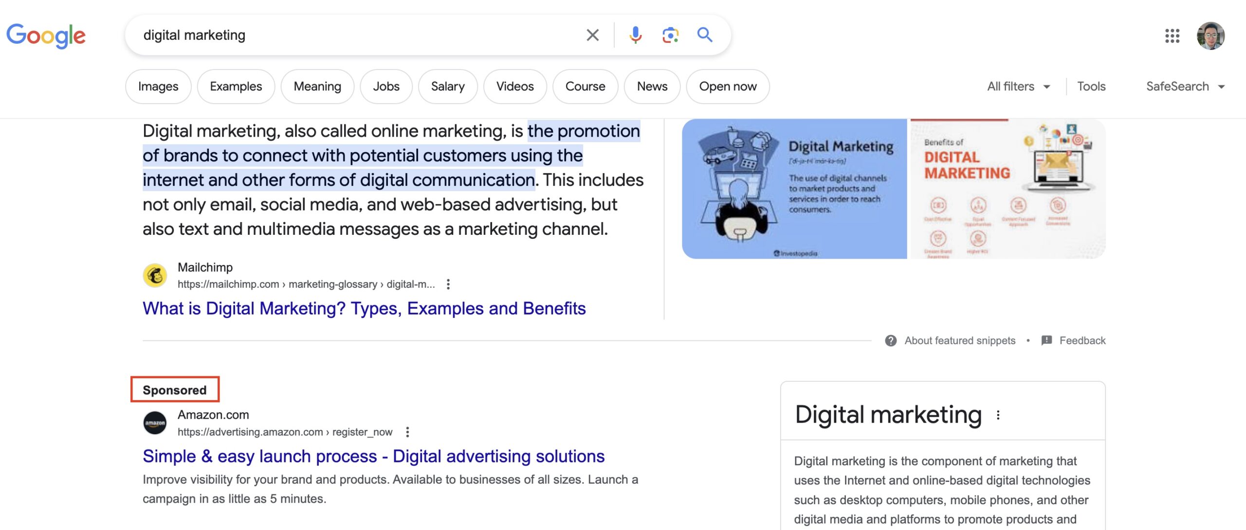 Paid traffic is what it sounds like: sponsored content that businesses pay for.