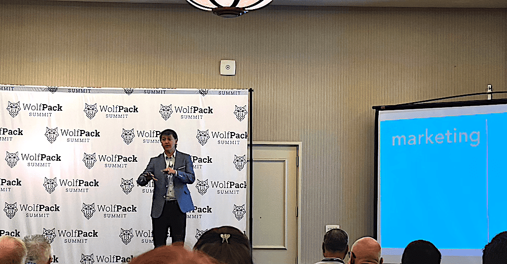 Joey Coleman delivered an impactful lecture at the WolfPack Summit on February 26, 2023, at the Hilton Rialto in Melbourne, Florida, sharing valuable insights on customer and employee retention.