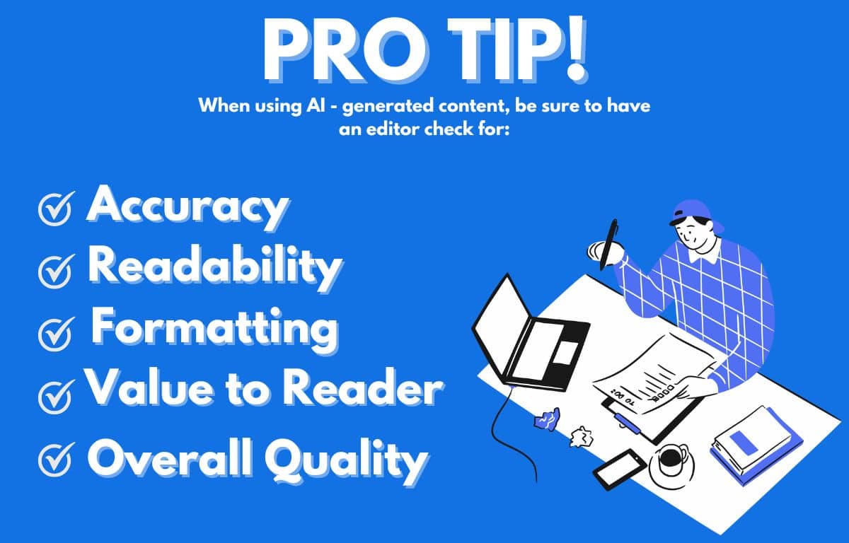 Pro-tip when using AI generated content