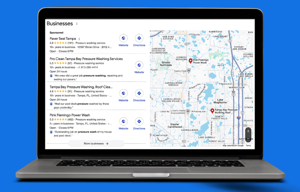 Pressure Washing Businesses Near Tampa