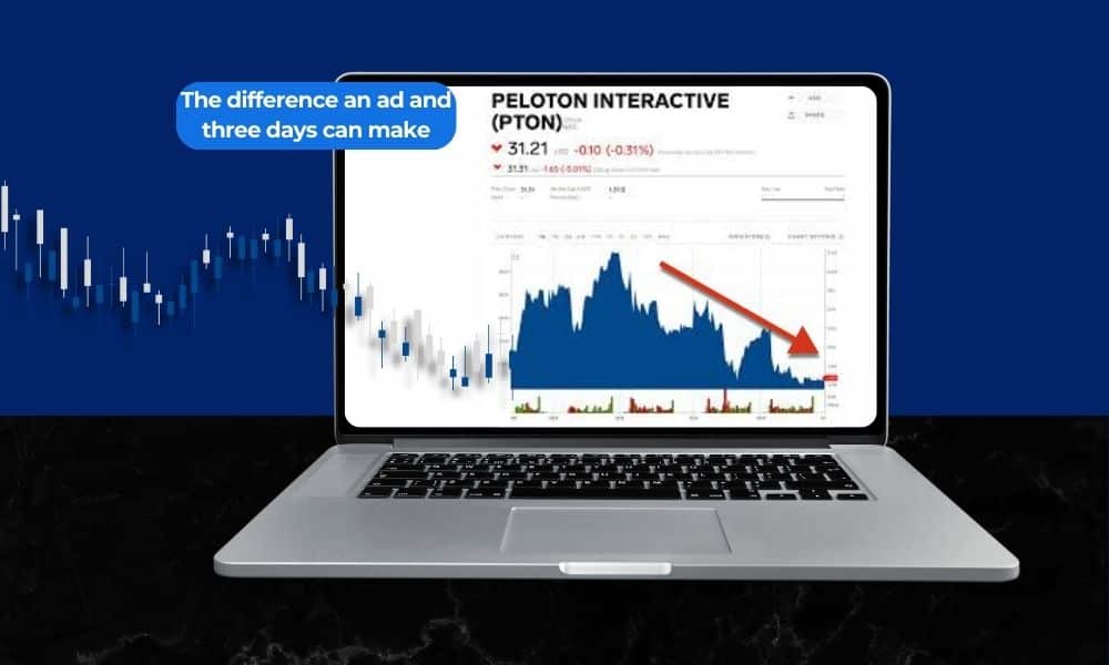 peloton stock drop in the days following 2019 ad