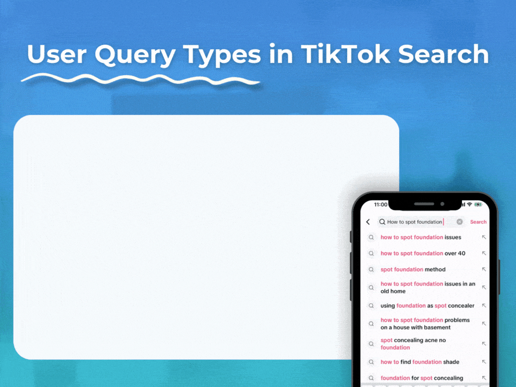 leveraging seo leads based on query types in tiktok search