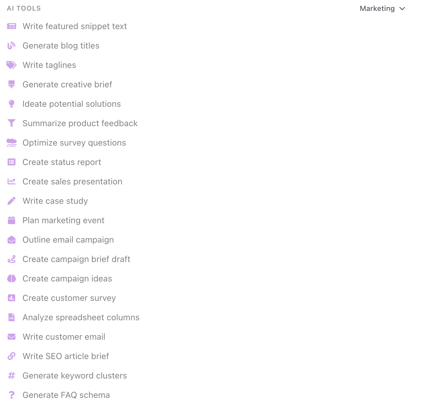 ClickUp AI Marketing Tools