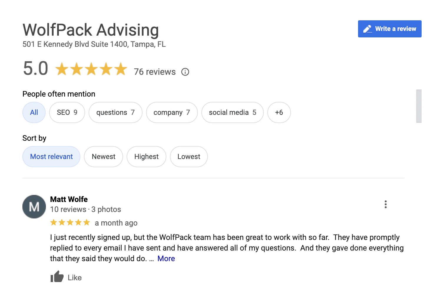 Google Review