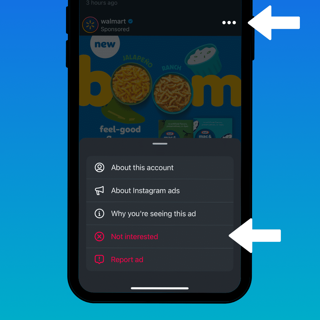 “Not Interested” Feature