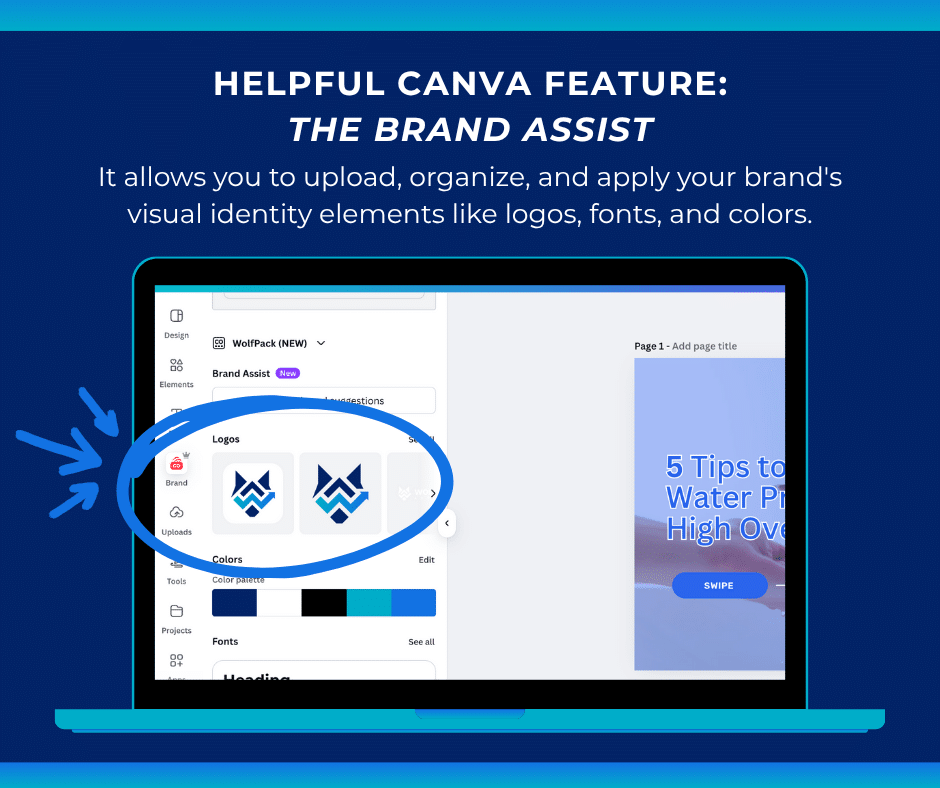 Helpful Canva content creation tool