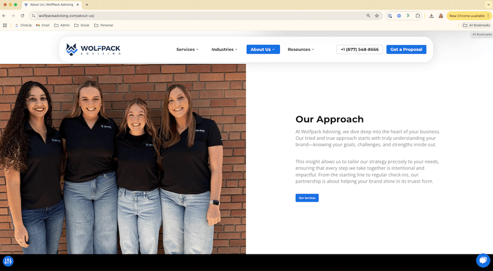 Integrating high-quality brand photo to website