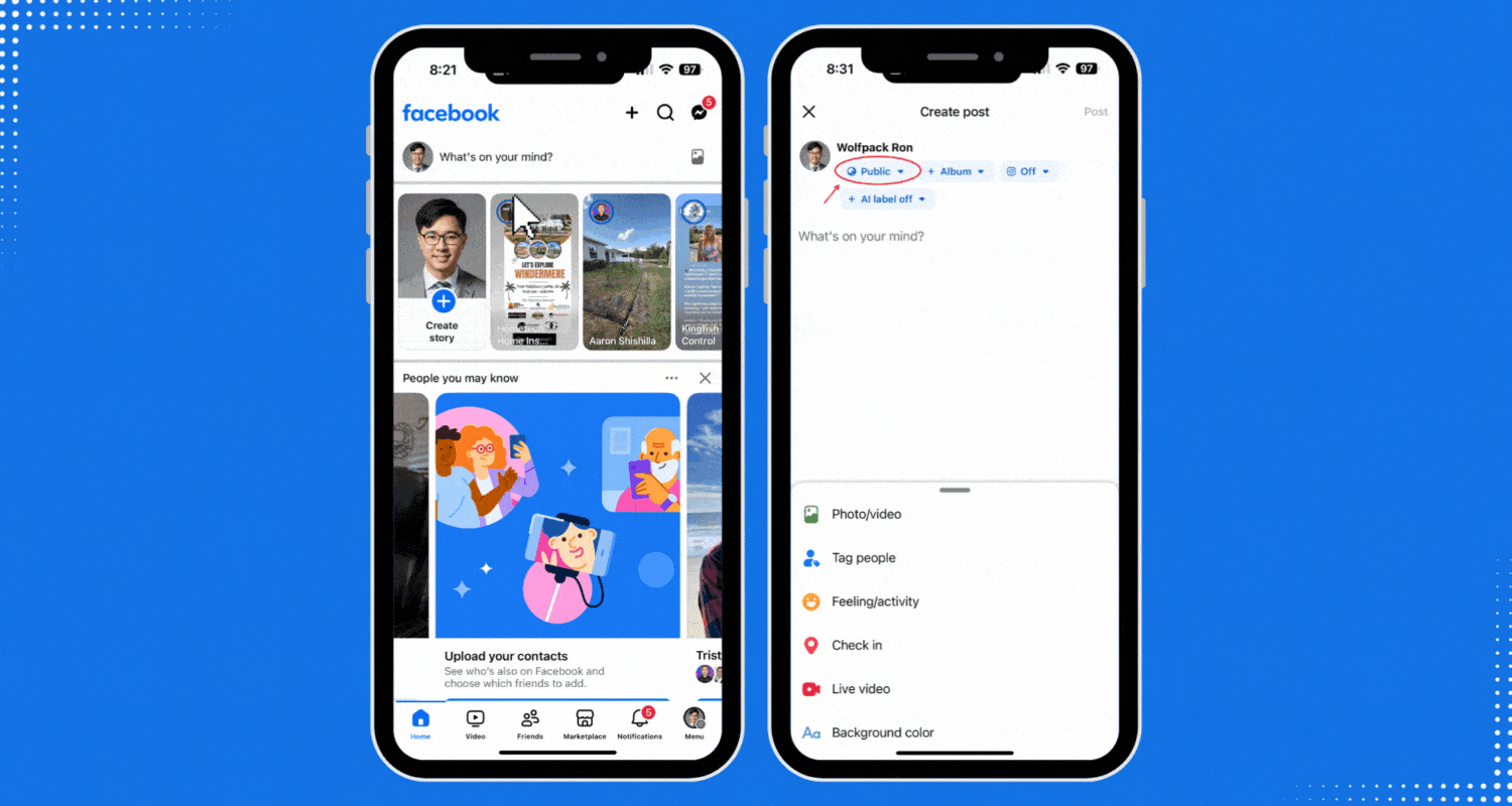 How to make a post shareable on your facebook profile