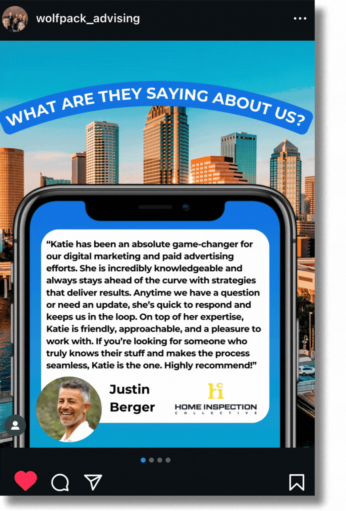 innovative customer highlight concept as part of a campaign