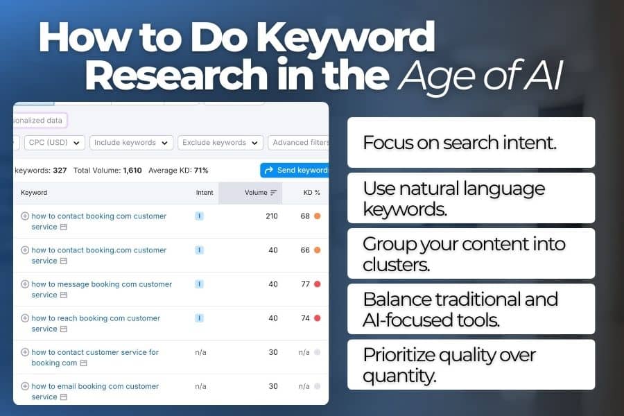 Keyword research tips for SEO in the age of AI search