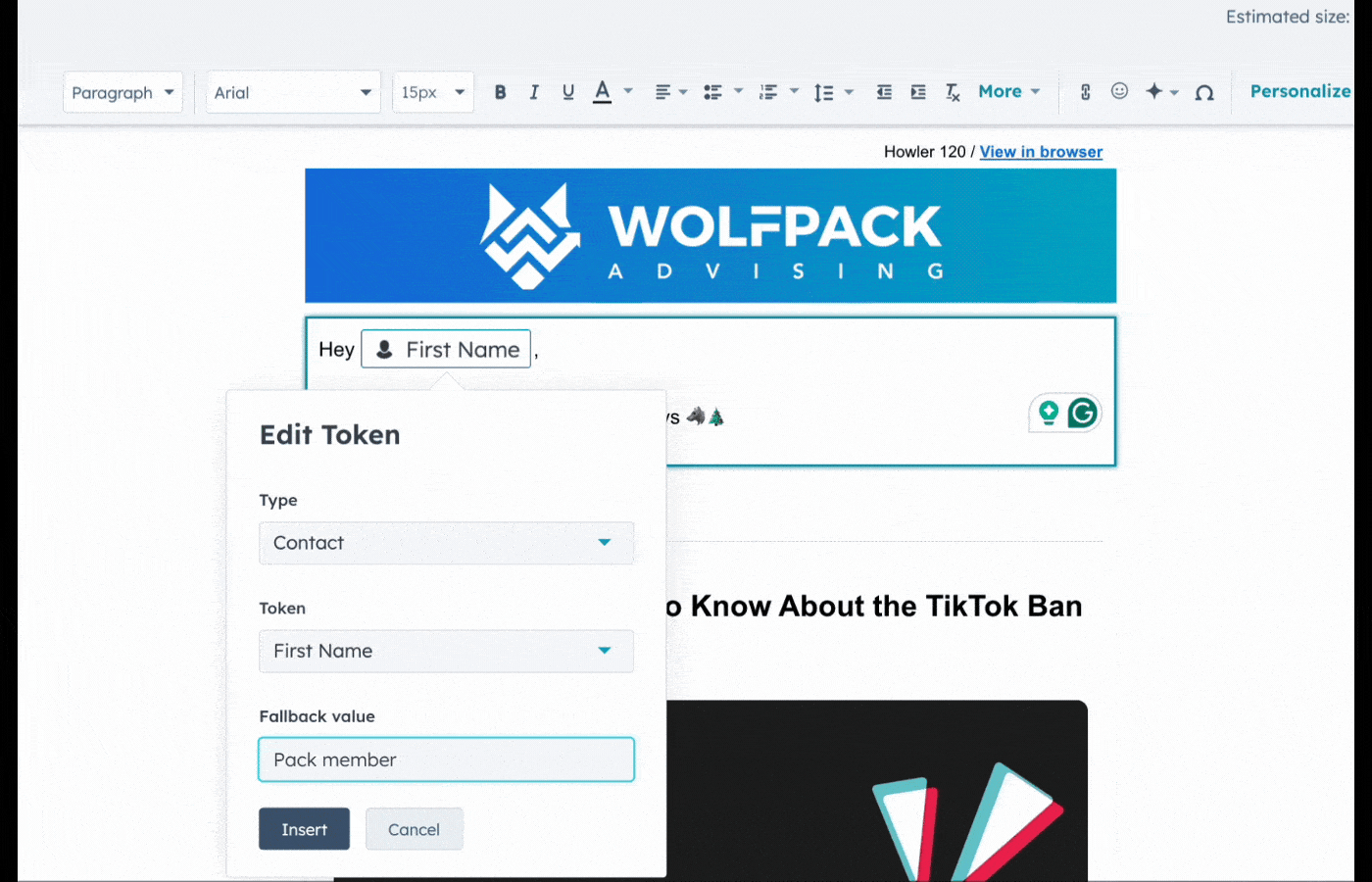 More ways to personalize email content for marketing your service or product 