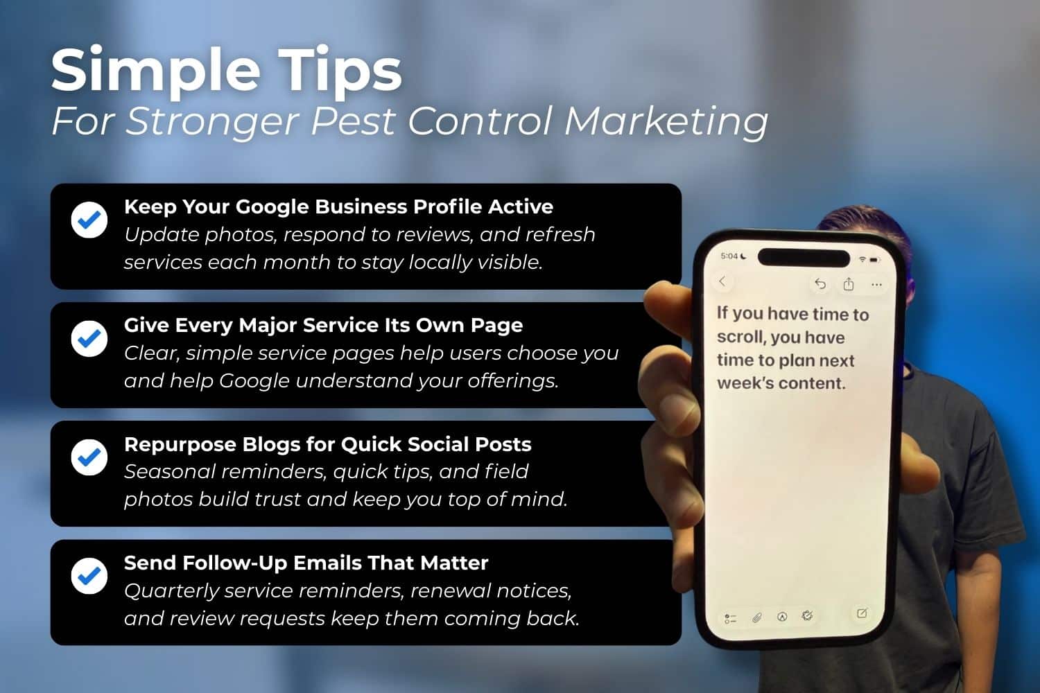pest control marketing tips ideas