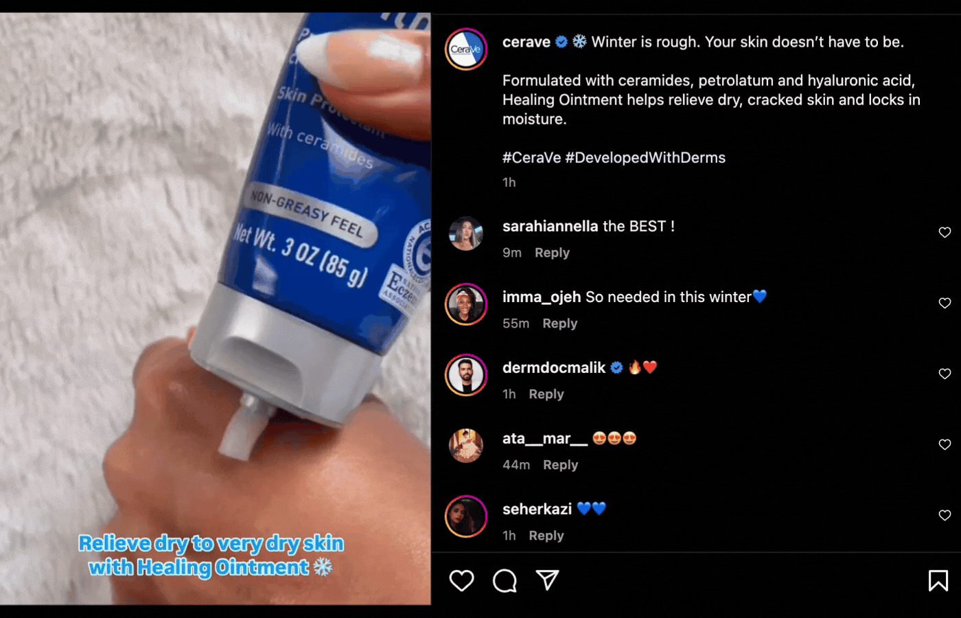 Example of social media content for a product that focuses on the benefits and use cases