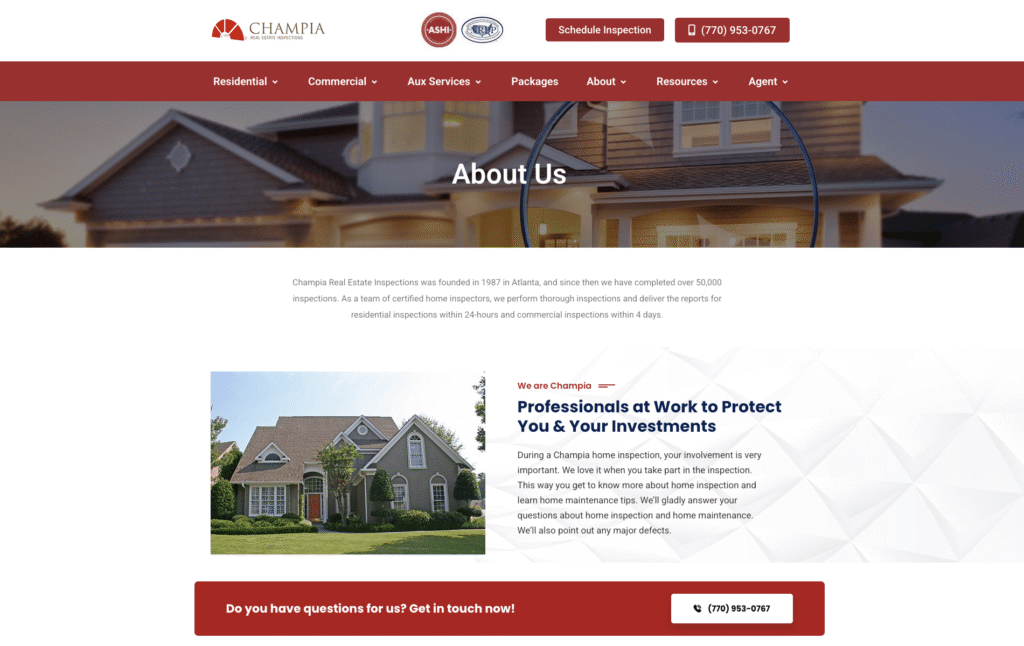 Champia Real Estate Inspections – Our Solution